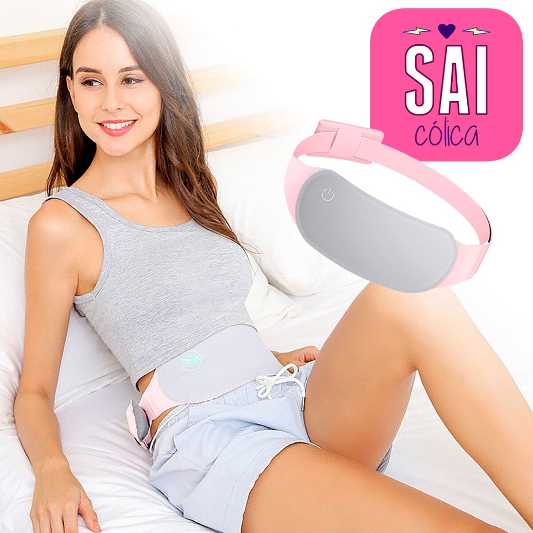 massageador térmico para cólica menstrual